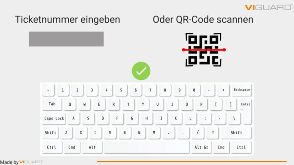 Referenznummer + QR Code