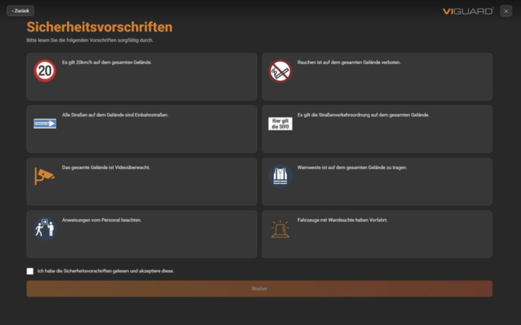 Sicherheitsunterweisung
